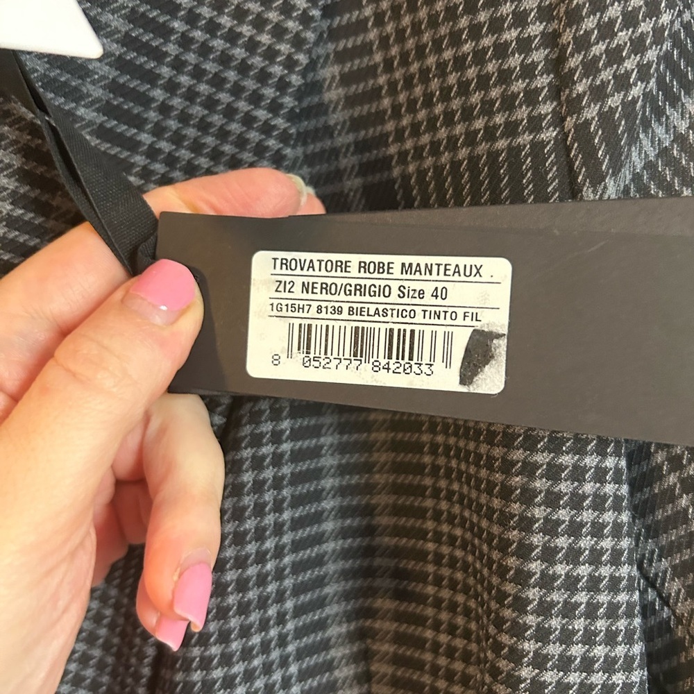 NWT PINKo Plaid Women's Coat/blazer - Picture 5 of 10